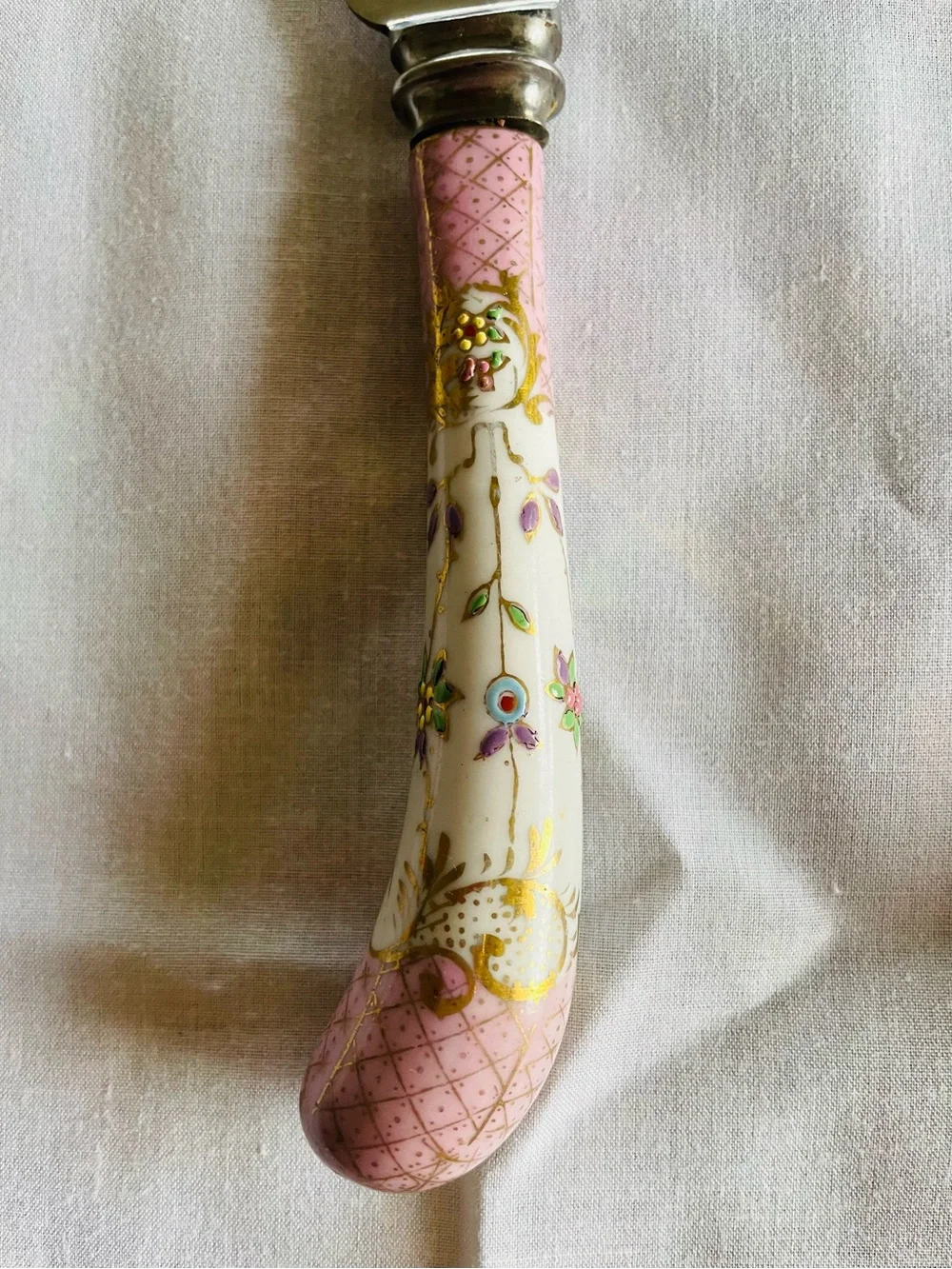 Vintage Sheffield England Ceramic Handled Cake Servers